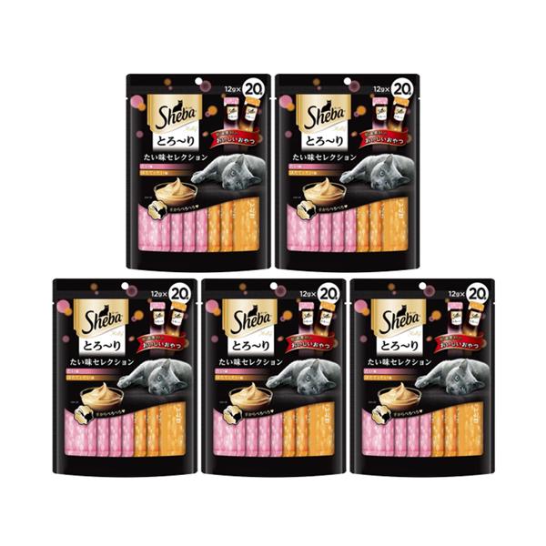 5個セット シーバ とろーり メルティ たい味セレクション 12g×20P