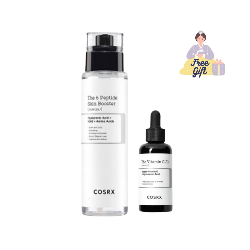 【くすみケア セット】mRXザ6ペプチドスキンブースターセラム 150ml + RXザビタミンC23 セラム 20ml /アミノ酸/導入液/ペプチド/純ビタミンC