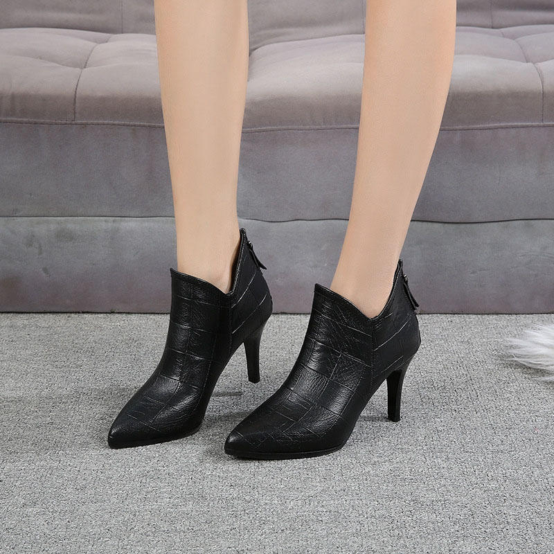 ブーツ ハロウィン ショートブーツ レディース ショートブーツ ヒール ブーツ ピンヒール ブーティ ヒールブーツ ヒール 8cm ショート ブーティー ブーツ ヒール 冬ブーツ シンプル 大きいサイ