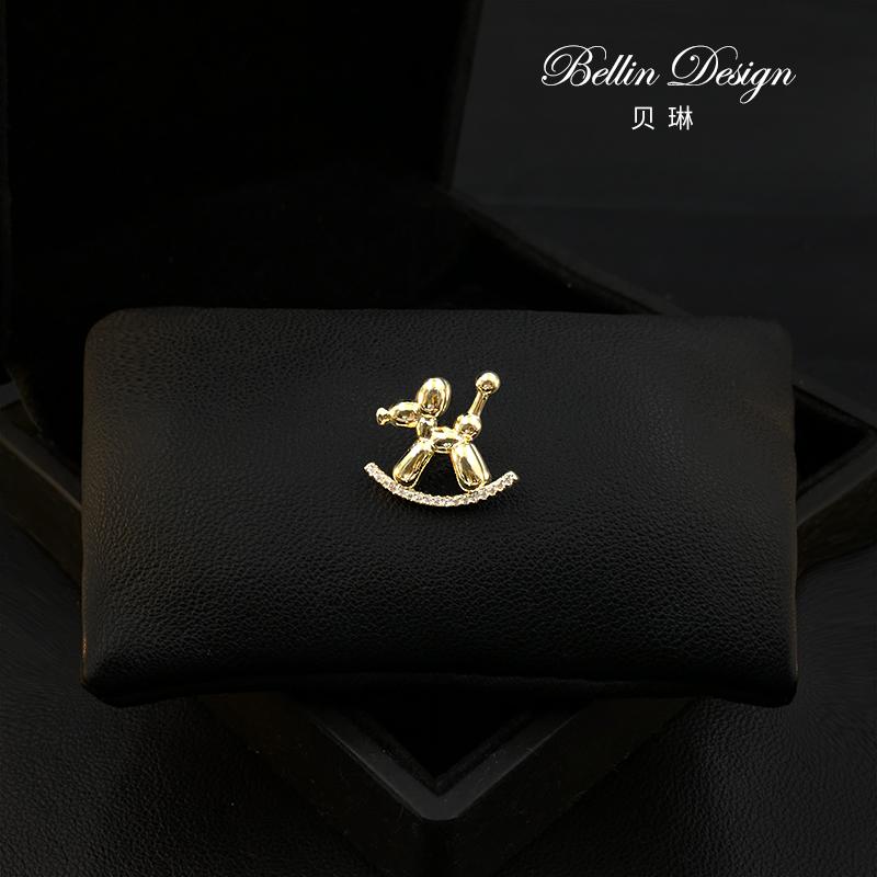 ブローチ おしゃれ 入学式 スーツ 装飾 レディース アクセサリー ジュエリー 雑貨 ハイエンド 精巧 バルーン 犬 ブローチ かわいい 露出防止 バックル ピン 装飾品 韓国