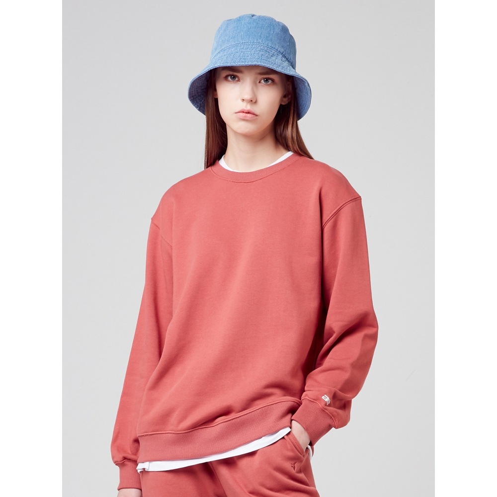 AKIII CLASSIC オールデイベーシックマンツーマンTシャツレッドビン 4,675円