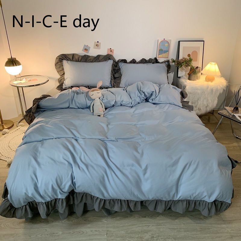 寝具カバーセット布団カバー フリル付きカバー3点セット 4点セット セッ 敷布カバー 掛布団カバー