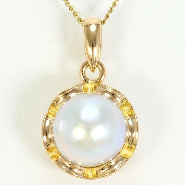 K14 14金 YG イエローゴールド ネックレス パール(真珠) ジュエリー 中古 45,370円