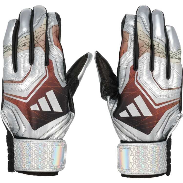 バッティンググラブ TOP3 M シルバー×オレンジ #LBG102-1356