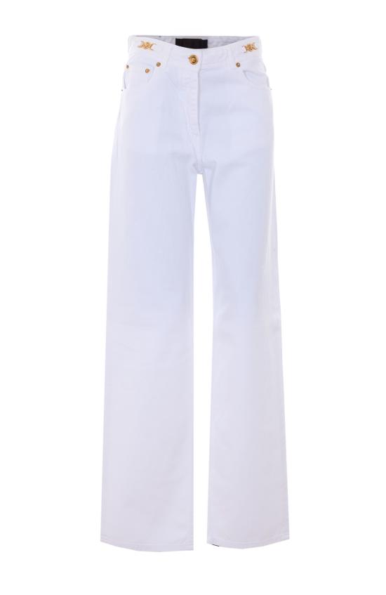 VERSACE Women Denim Pants 1013745 1A085701D110 White