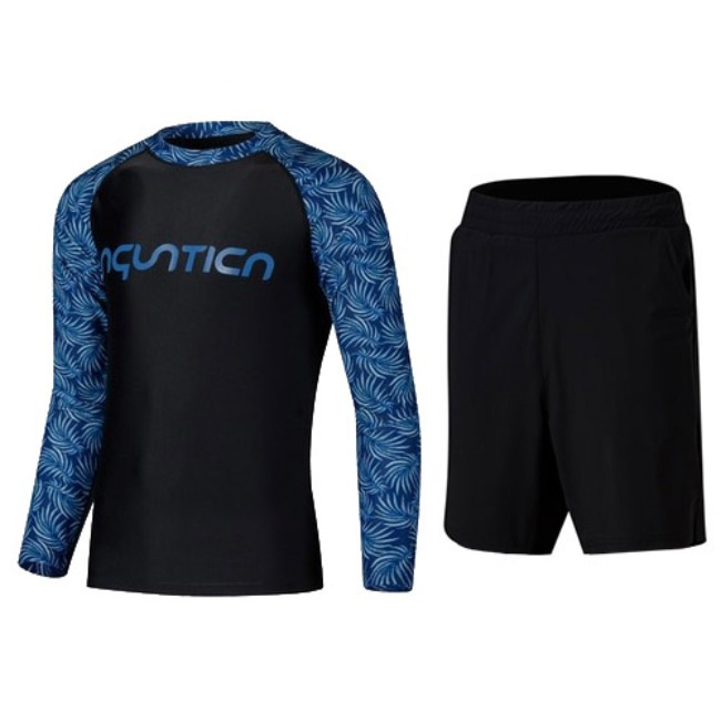 メンズラッシュガード+半ズボン セット AQAMAU-PZ