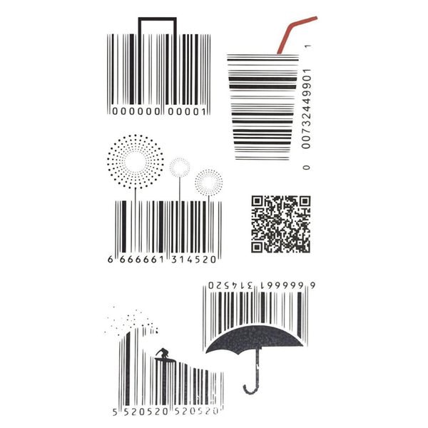 Qoo10] タトゥーシール アレンジ バーコード デ