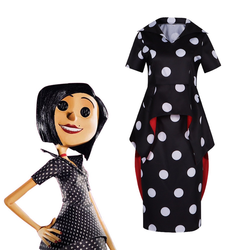 【速達!】映画鬼ママコスプレ衣装キャロリンMotherハロウィンコスプレコスプレコスプレパフォーマンス衣装