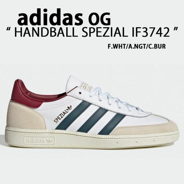 IF3742 スニーカー HANDBALL SPEZIAL WHITE NIGHT BURGUNDY ハンドボール スペツィアル シューズ