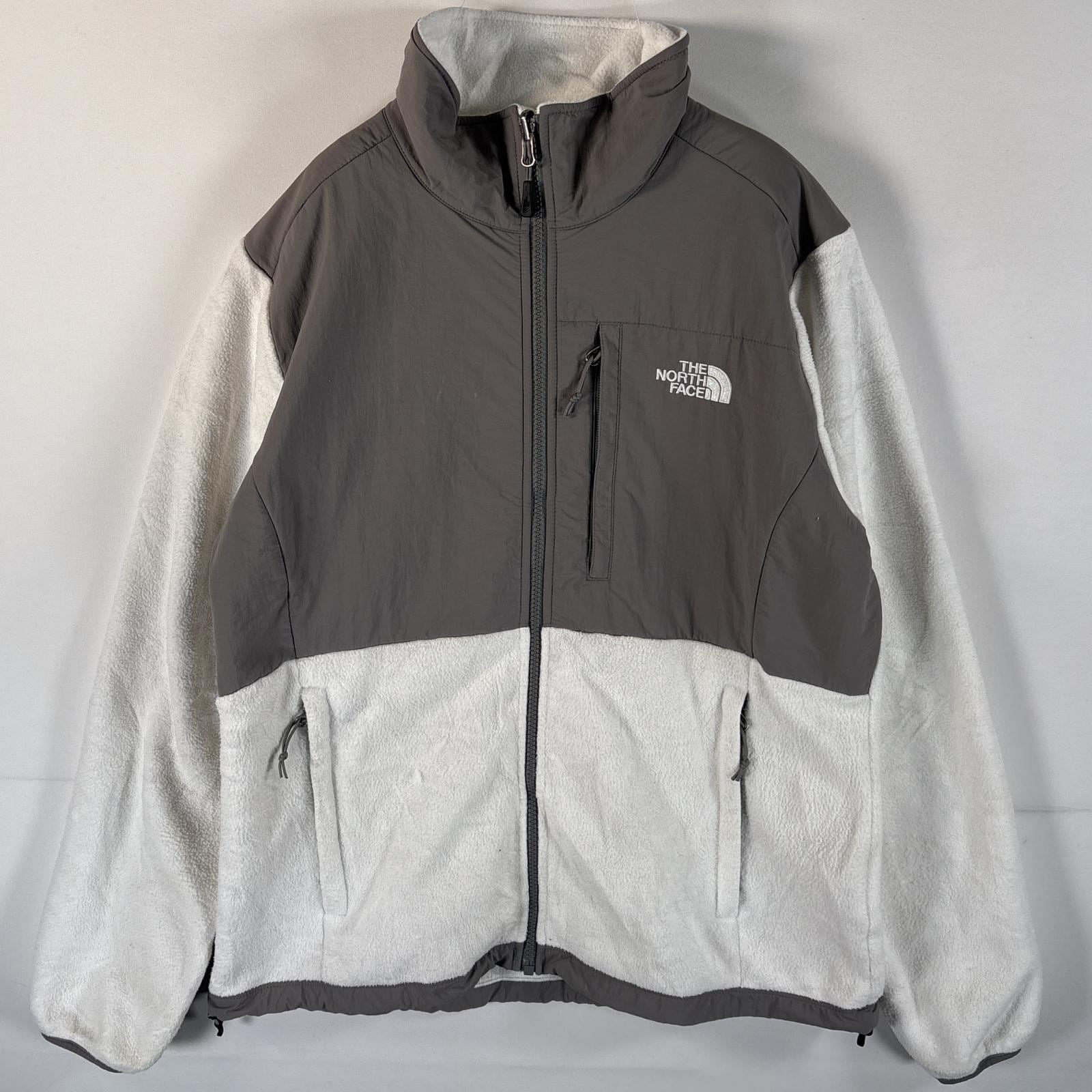 古着 フルジップフリースジャケット デナリジャケット ワンポイント ポーラテック L ホワイト レディース