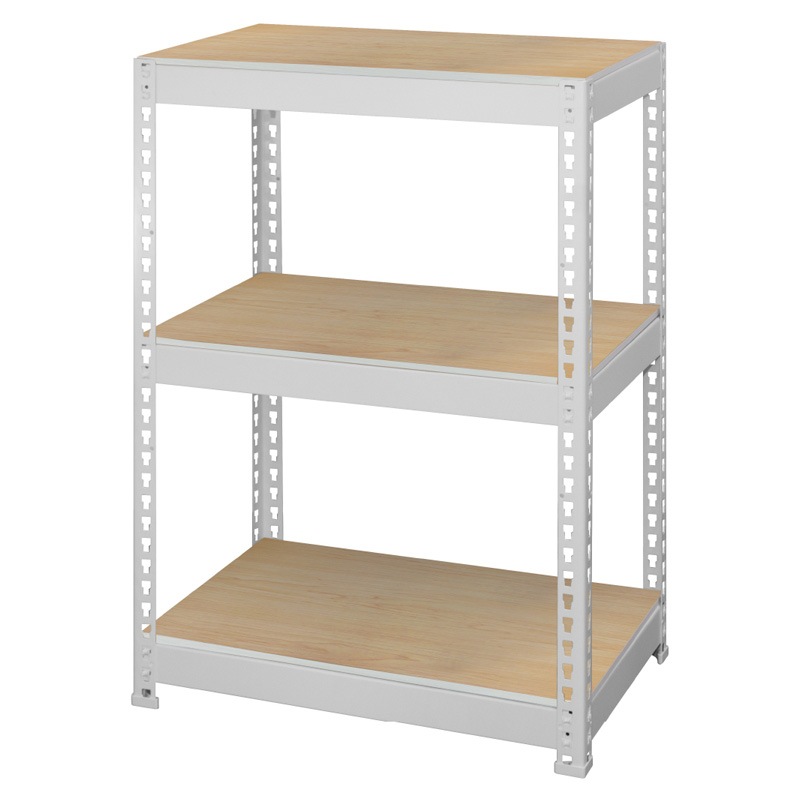 スチールラック 3段 幅61cm 奥行41cm 高さ90cm 総耐荷重150kg 頑丈 レンジ台 スチール棚 オープンラック 靴収納 オープンシェルフ スリム MK-KT23N 正規品