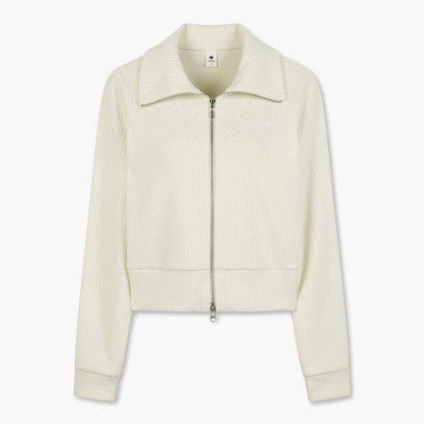 ジャケット NQJ QP322OFT91-WYL 女性 コンフィニット ハイネック ジップアップ WHITE YELLOW