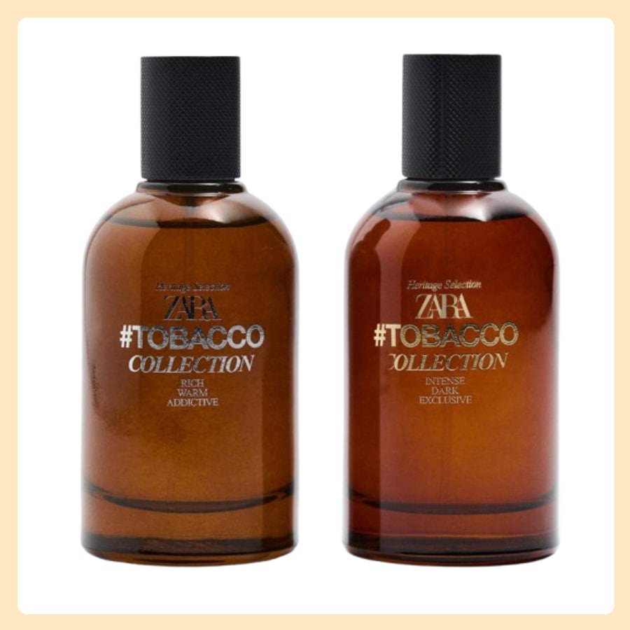 ZARA ザラマンズ 香水 #TOBACCO INTENSE DARK EXCLUSIVE + RICH WARM ADDICTIVE オードトワレ[EDT] 2 X 100ML