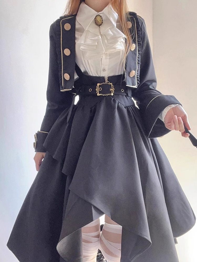 激安本限定コスプレドレスゴスレディース礼拝衣装ロリータスーツカレッジロリータコートサスペンダードレス 9,316円