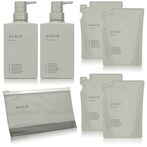 AKNIR 梨花 ヘアシャンプー トリートメント セット 各300ML 3ヶ月分 GIFT BOX仕様