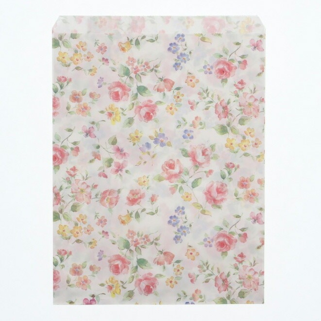 （まとめ買い）シモジマ HEIKO 紙袋 平袋 柄小袋 Rタイプ R-50 ロマネスク 200枚 幅180x高230mm 006523308 [x3セット]