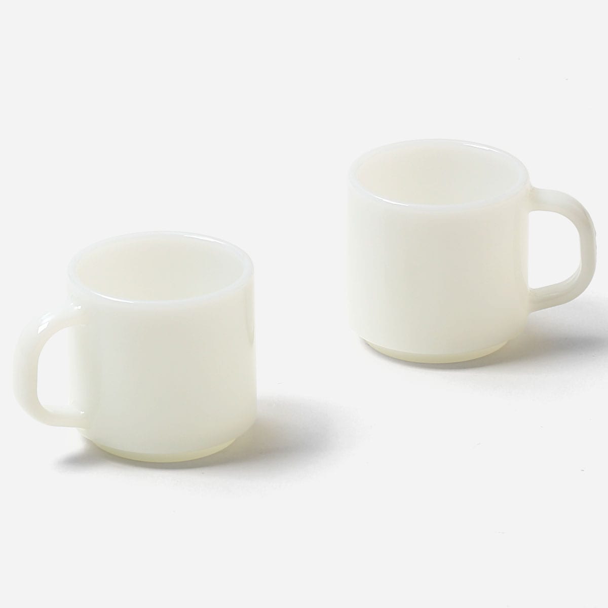 ミルクガラス食器 イデアコ テーブルウェア ミルクガラス マグカップ 2点ペアセット ideaco Milk Glass mug cup 2pcs ホワイト
