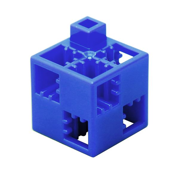 （まとめ）Artecブロック 基本四角 100P 青(×3セット)