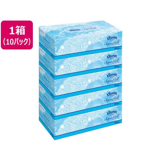 クリネックス ティシュー アクアヴェール 180組 5箱 10パック クレシア 40377