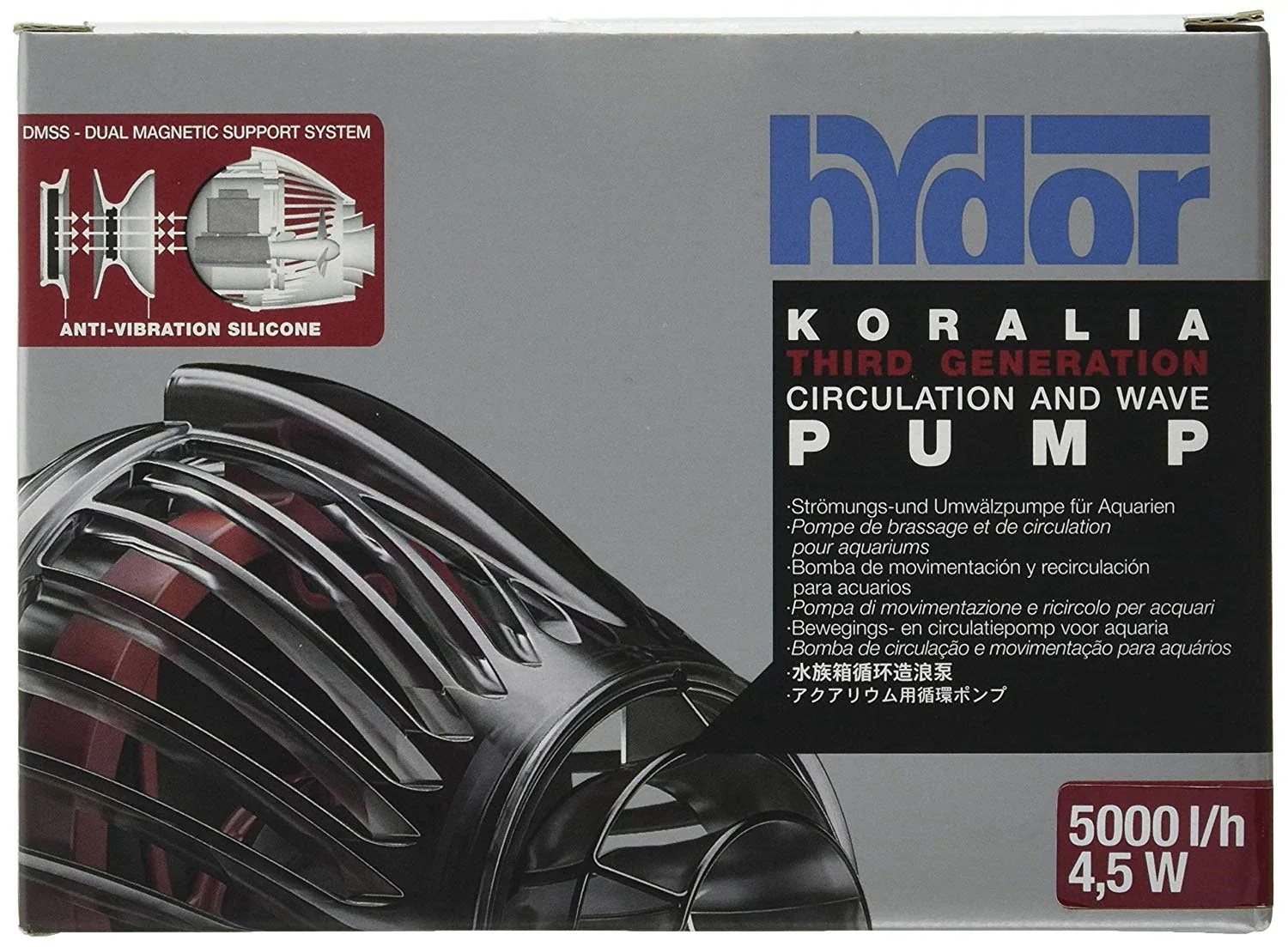 ハイドール (Hydor) 水流ポンプ コラリア サードジェネレーション 5000 60Hz 4.5W