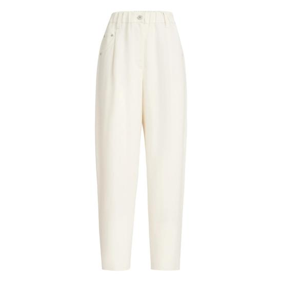 BRUNELLO CUCINELLI Women Tapered Pants MH126P9148 C579 NEUTRALS