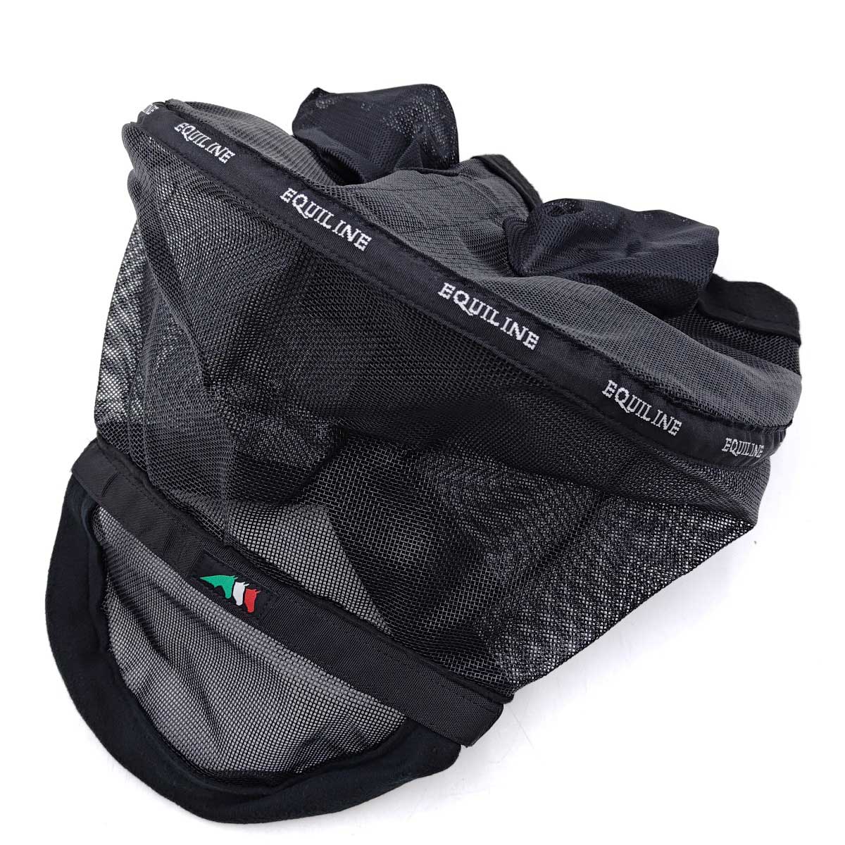 【中古】EQUILINE エクイライン イヤー ネット メッシュ ブラック 乗馬 馬術