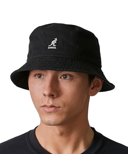 [カンゴール] バケットハット Washed Bucket BLACK (01) 23