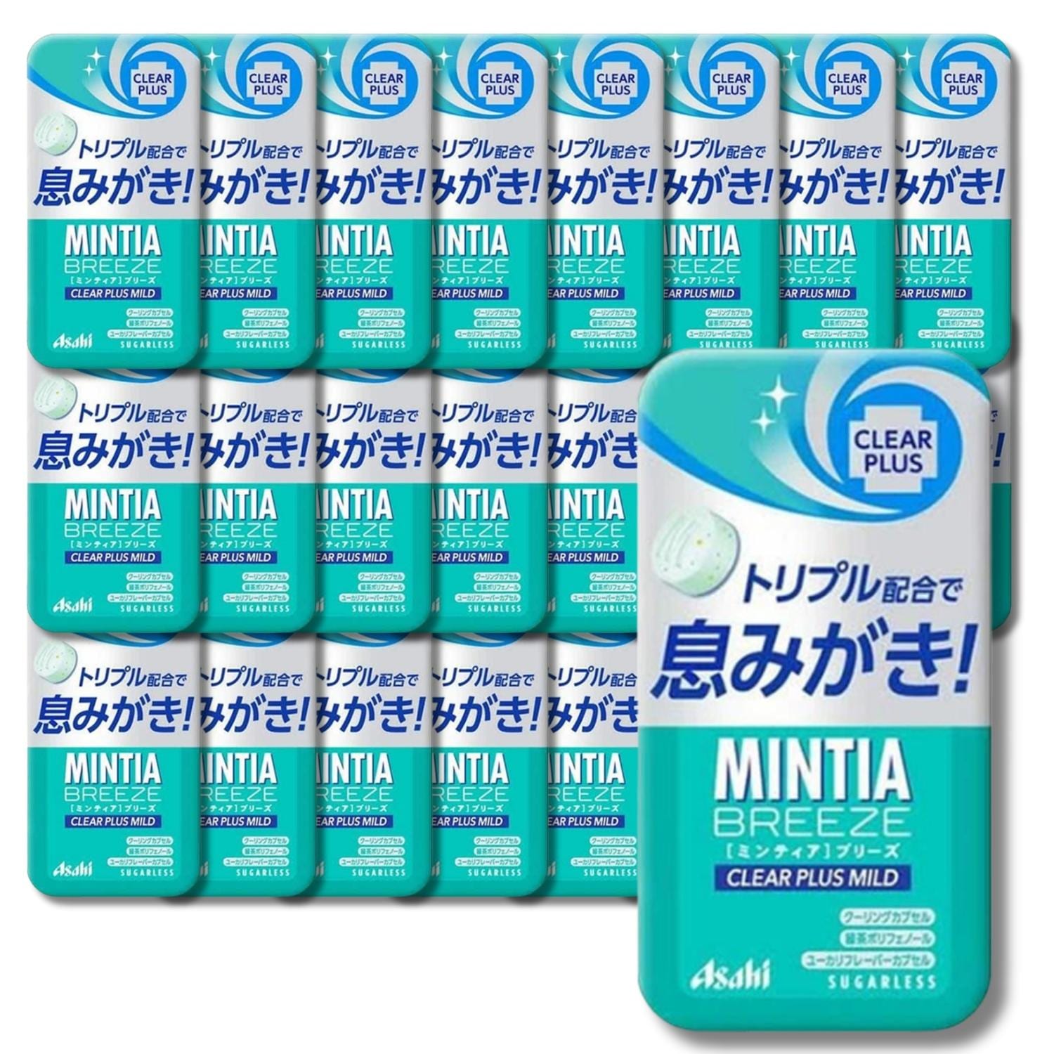 24個セット アサヒグループ食品 ミンティアブリーズ クリアプラスマイルド 30粒