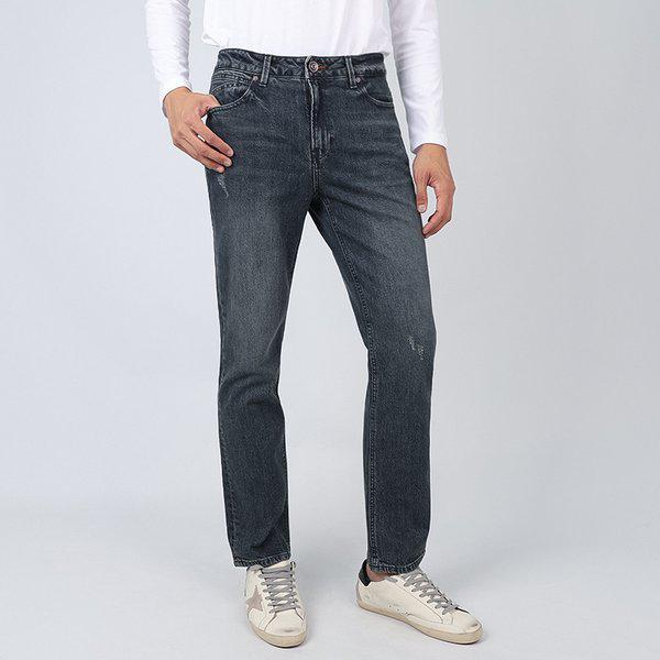 メンズジーンズ リラックス テーパー ミディアムブルー MO3D1175 M