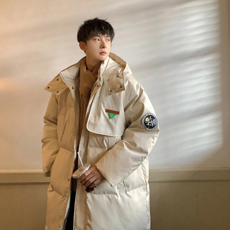 【限定販売】韓国ファッション ゆったり おしゃれ フード付き ウォーム 防寒 ロング コットンジャケット 百掛け カジュアル ins 高級感 ジャケット