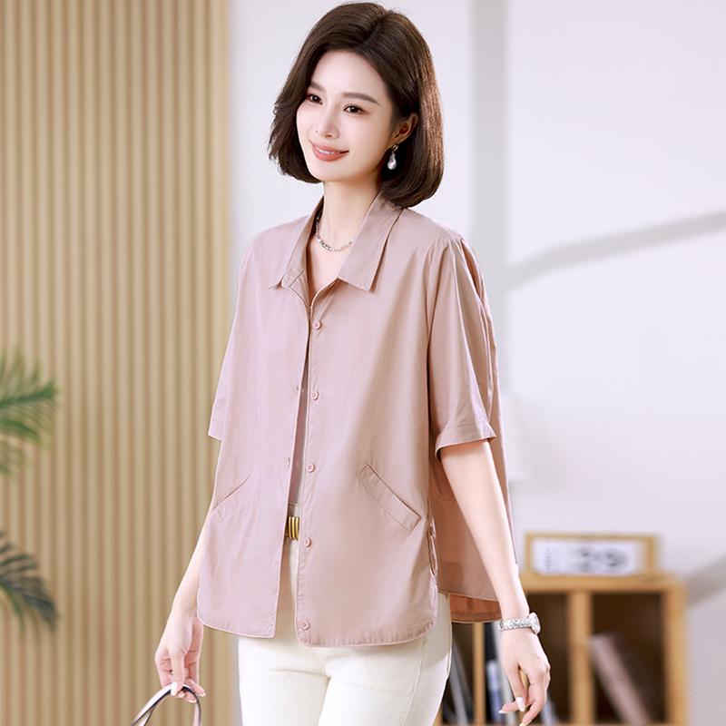 レディース トップス ファッション 上品 オフィス カジュアル 婦人服 おしゃれ 半袖 シフォン シャツ 夏 小さめ 体型カバー Pu シャツ 7,339円