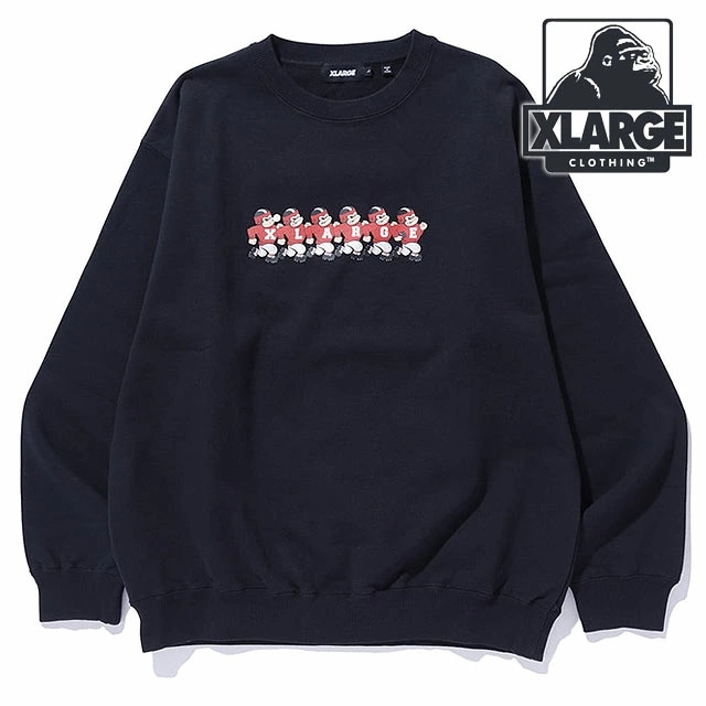 フットボール クルーネックスウェットシャツ [101253012006] FOOTBALL CREWNECK SWEATSHIRT メンズ トップス プルオーバー トレーナー BLACK 正規取扱店