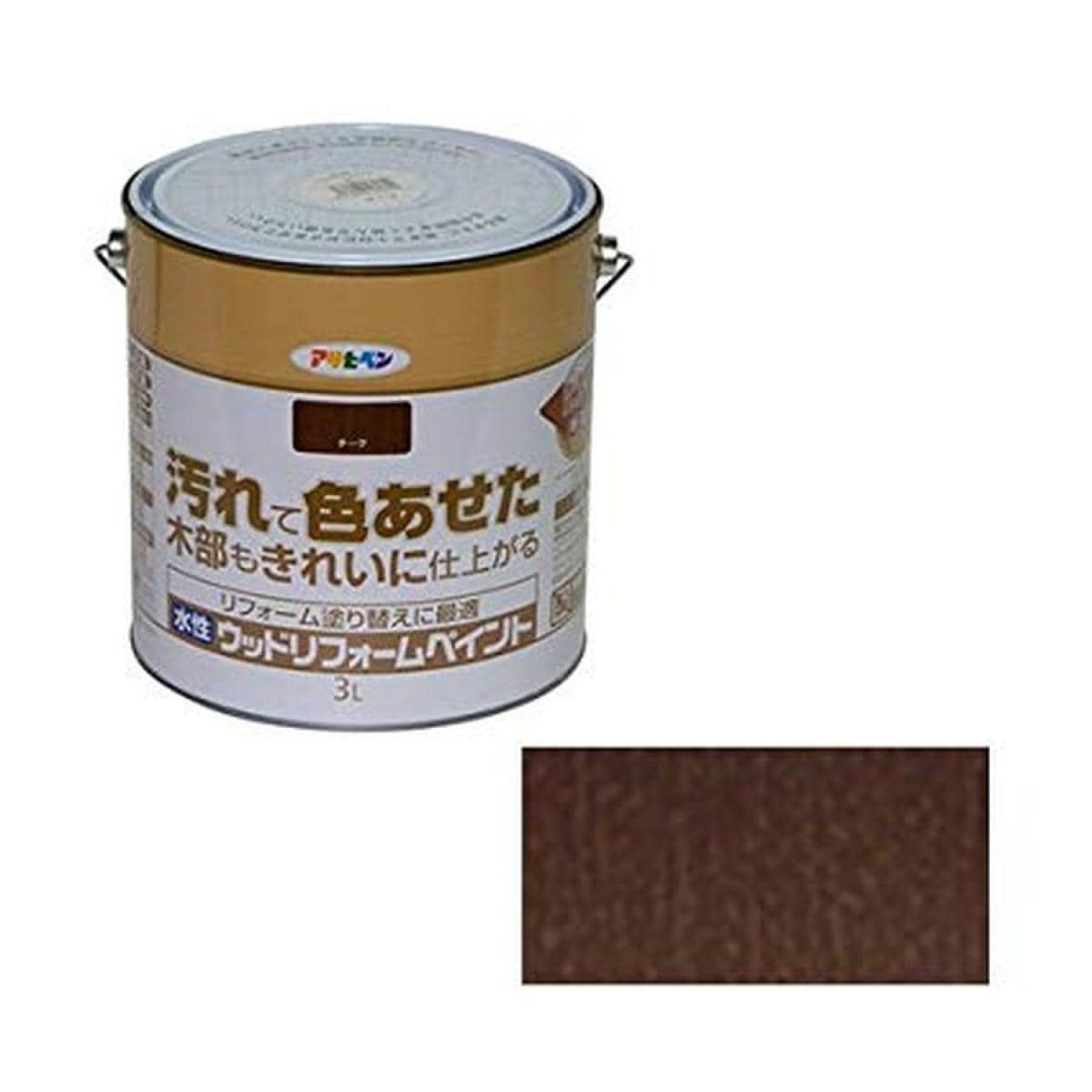 アサヒペン 水性ウッドリフォームペイント チーク 3L 5,204円