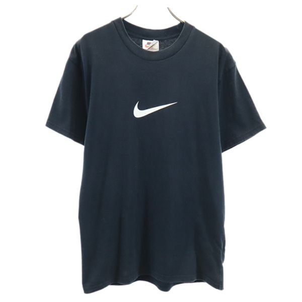 90s 銀タグ オールド ロゴプリント 半袖 Tシャツ S 黒 メンズ