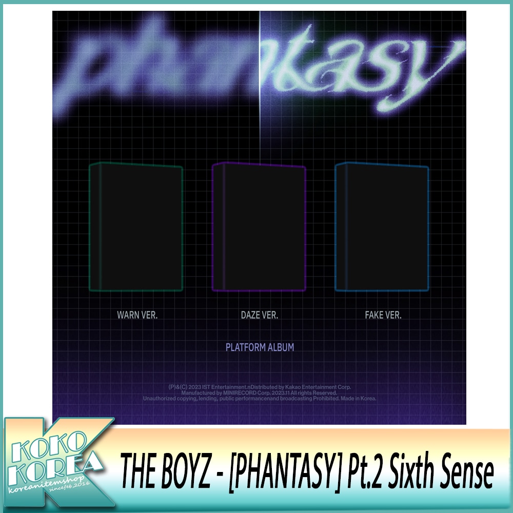 3種セット Platform ver. THE BOYZ 正規２集 Part.2 [Phantasy_ Pt.2 Sixth Sense]