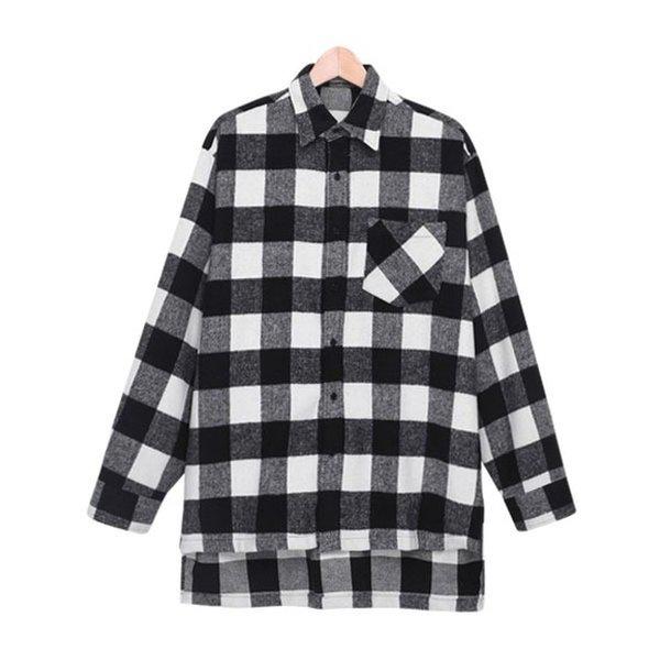 シャツ SBI004 2COLOR メンズ チェック オーバーサイズ 襟付きシャツ 6,555円