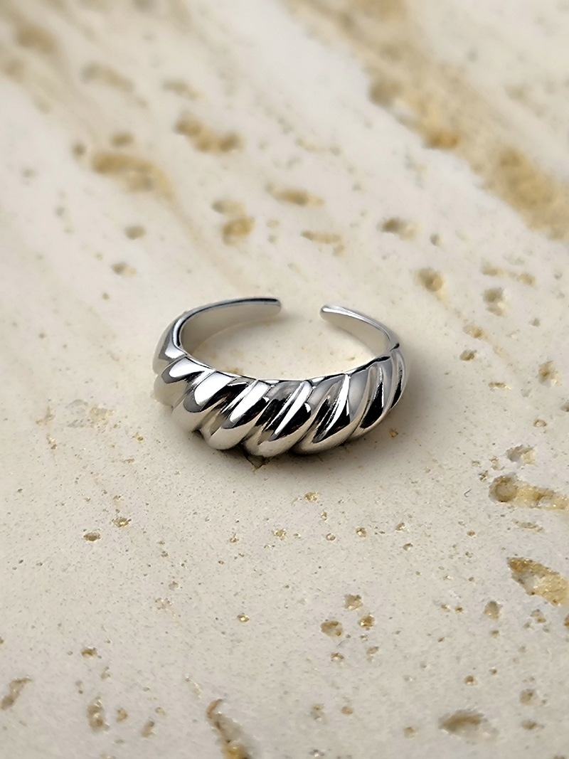 【Silver 925】ツイストねじりリング