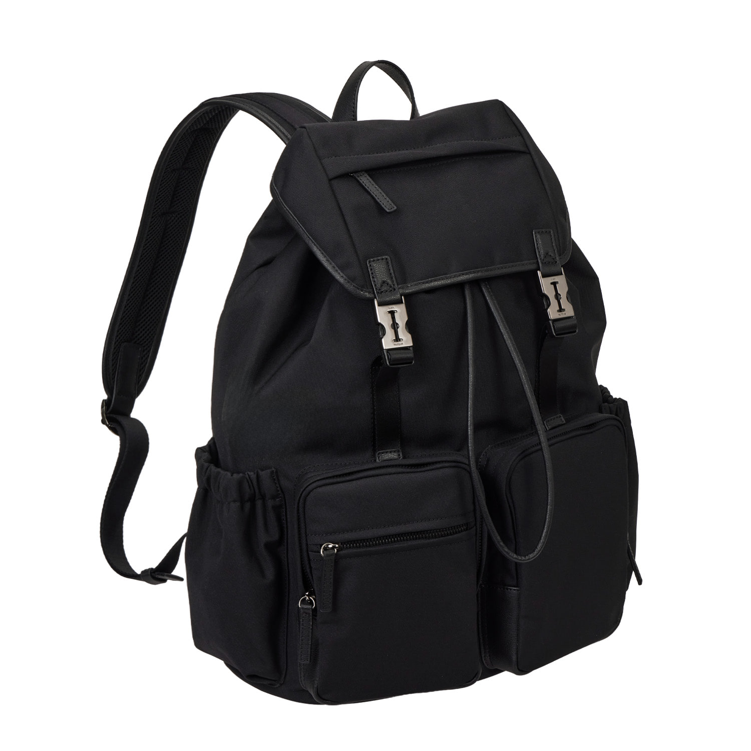【VUNQUE】26SS HEY DOUBLE POCKET CORDURA BACKPACK XL : BLACK
