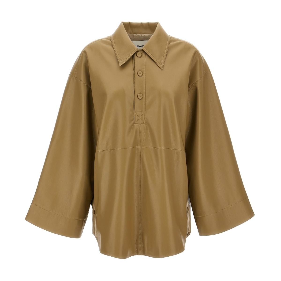 NW23PFTP00565KHAKI グリーン 秋冬2023 シャツ レディース ju