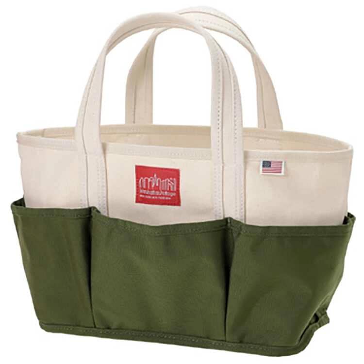 ピクニック アウティング トートバッグ M ナチュラル×オリーブ W42/29.5×H21×D15cm #MP1383DUCK-1052