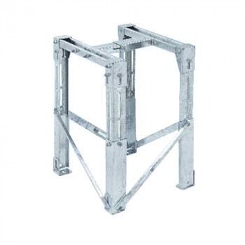 日晴金属 メーター架台（25100号用）平地置用高さ600mm MK-60