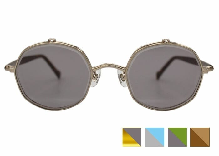 跳ね上げメガネ ジョンレノン John Lennon JL-552 サングラス 複式 跳ね上げ レトロ アンティーク ラウンド フルリム 多角形 メンズ レディース UVカット 紫外線対策