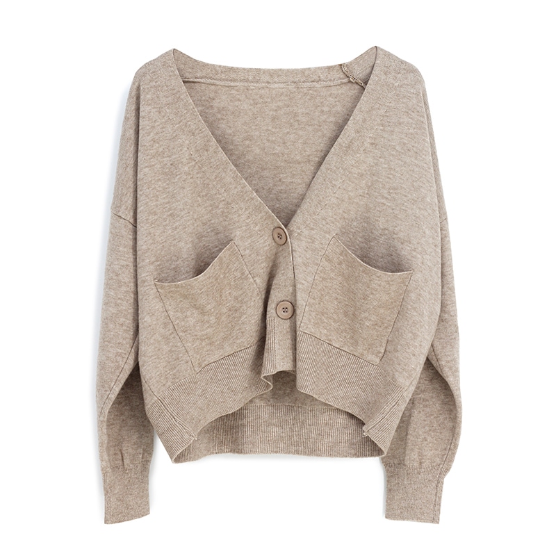 トップス カーディガン 長袖 深Vネック 前開き ボタン ミディアム丈 かわいい 大人可愛い きれいめ シンプル 上品 おしゃれ かっこいい カジュアル こなれ感 個性的 ラフ ルーズ 主役級 存在感