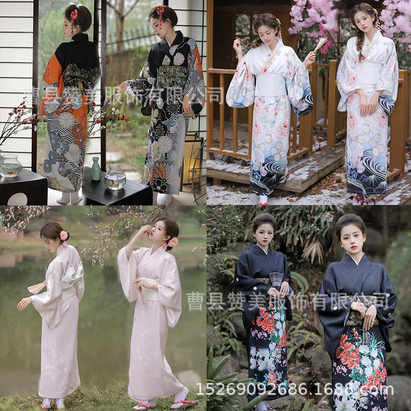 2025年 卒業式 着物 大振袖 伝統版 卒業ドレス 小紋 着物 大正浪漫風 和服セット エレガント 袴下帯 振袖 花柄 入園式 成人式 袴セット 和服 和装 大学生 コスプレ09