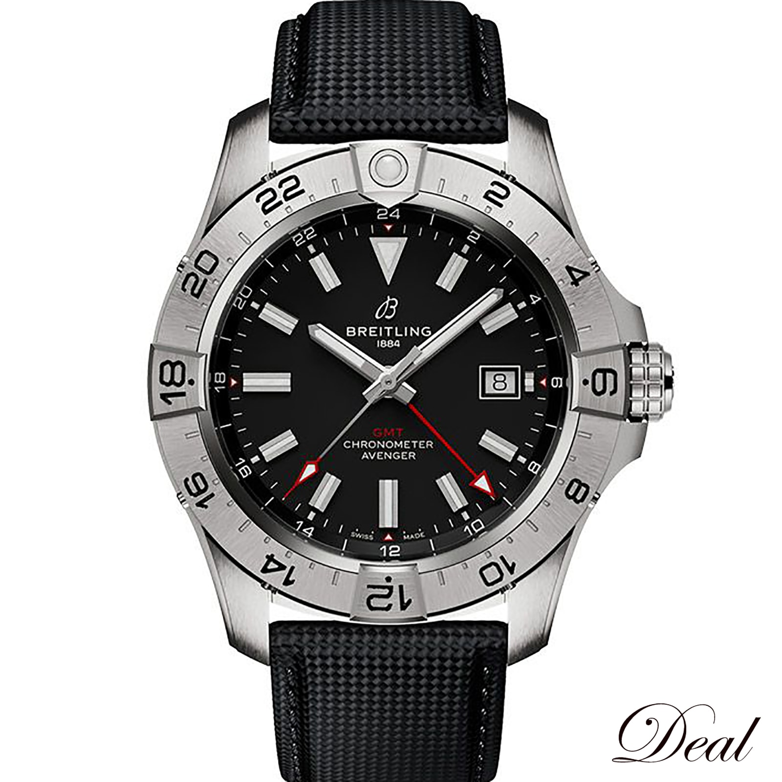 未使用 保管品 ブライトリング アベンジャー オートマチック GMT 44 A32320101B1X1 メンズ 腕時計