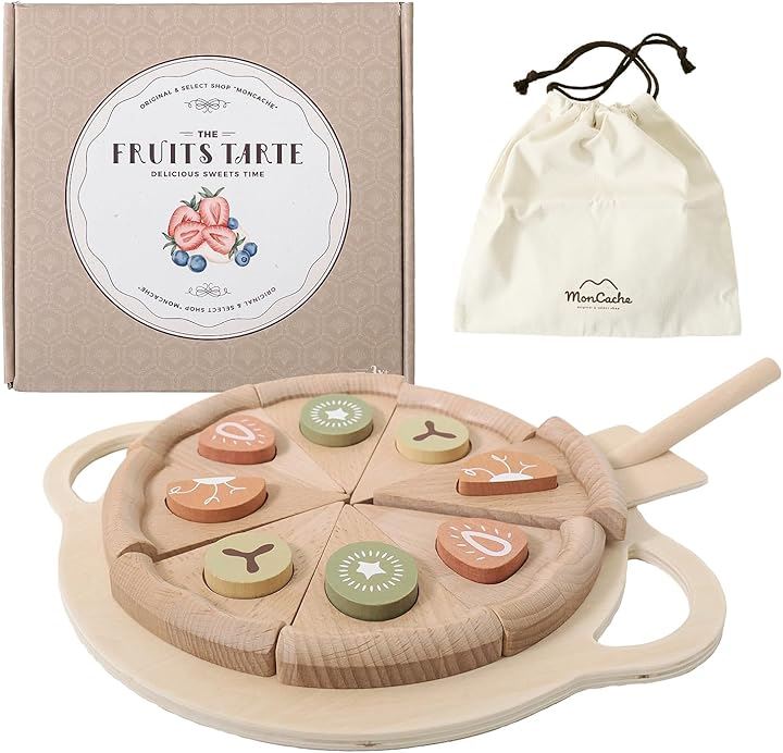 専用収納袋付き おままごと 木製 木のおもちゃ 食品衛生法適合検査済 ままごとセット プレゼント 知育玩具 ギフト モンカシェ(ナチュラルウッド) 7,207円