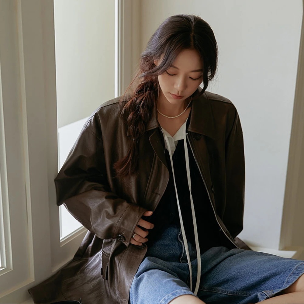 フェイクレザーカバーオール 25,352円