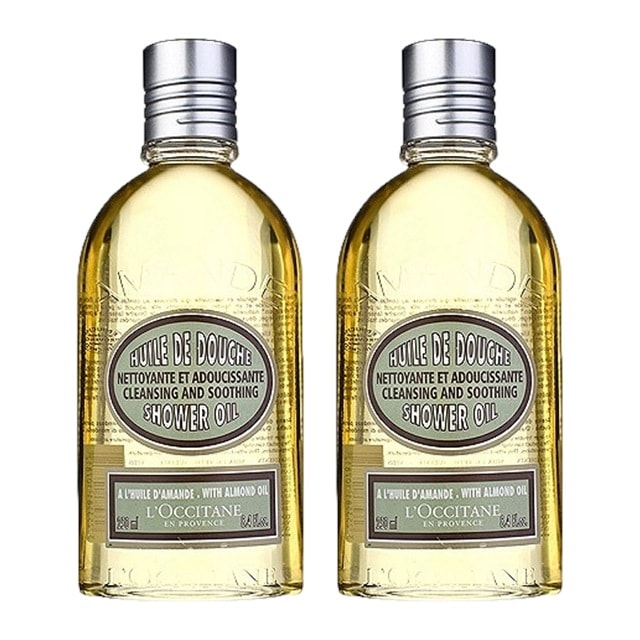 ロクシタン アーモンド モイスチャライジング　シャワーオイル 250ml x 2 お得な2個セット