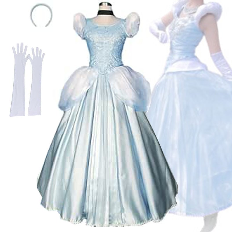 ディズニー シンデレラ ドレス Cinderella コスプレ 衣装 ロングドレス プリンセス シンデレラドレス ステージ服 コスチューム クリスマス ハロウィン イベント お祭り 仮装 お祭り 服