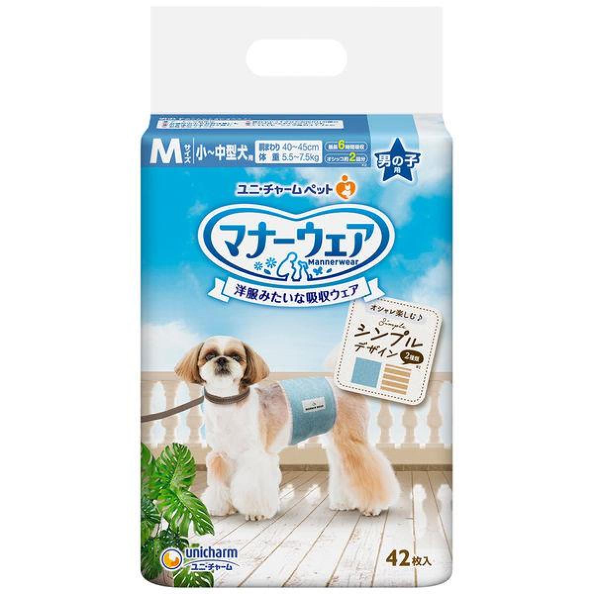 ユニ・チャーム マナーウェア 男の子用 Mサイズ 小～中型犬用